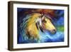 Blue Thunder War Pony-Marcia Baldwin-Framed Premium Giclee Print