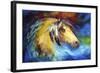 Blue Thunder War Pony-Marcia Baldwin-Framed Art Print