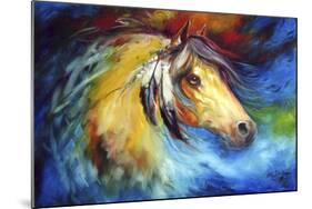 Blue Thunder War Pony-Marcia Baldwin-Mounted Art Print
