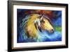 Blue Thunder War Pony-Marcia Baldwin-Framed Art Print