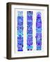 Blue Tiki Totems-Cat Coquillette-Framed Giclee Print