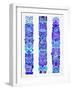 Blue Tiki Totems-Cat Coquillette-Framed Giclee Print