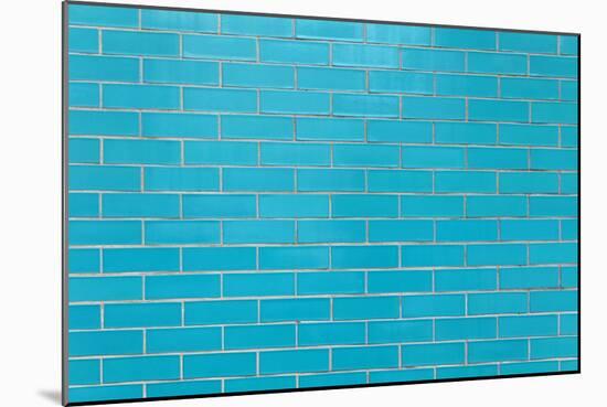 Blue Tiles Wall-Baloncici-Mounted Art Print