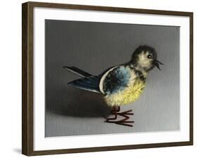 Blue Tit, 2016,-Peter Jones-Framed Giclee Print