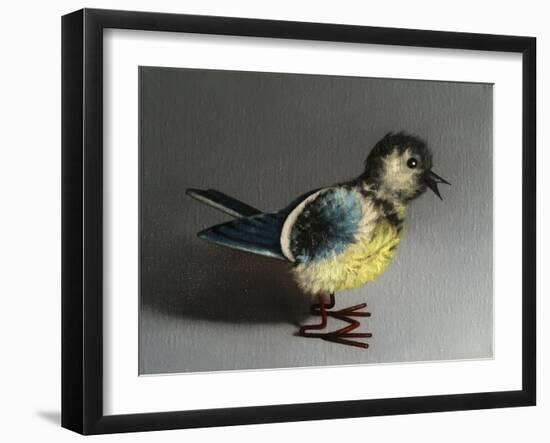 Blue Tit, 2016,-Peter Jones-Framed Giclee Print