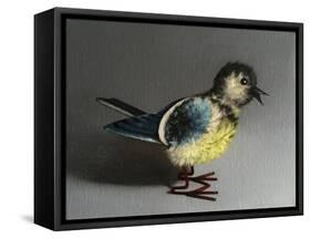 Blue Tit, 2016,-Peter Jones-Framed Stretched Canvas