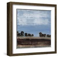 Blue Tree Line-Simon Addyman-Framed Art Print