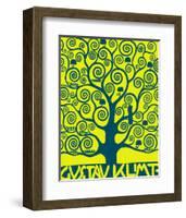 Blue Tree of Life-Gustav Klimt-Framed Premium Giclee Print