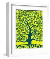 Blue Tree of Life-Gustav Klimt-Framed Premium Giclee Print