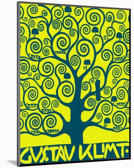 Blue Tree of Life-Gustav Klimt-Mounted Premium Giclee Print