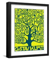 Blue Tree of Life-Gustav Klimt-Framed Premium Giclee Print