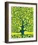 Blue Tree of Life-Gustav Klimt-Framed Premium Giclee Print