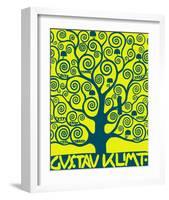 Blue Tree of Life-Gustav Klimt-Framed Premium Giclee Print