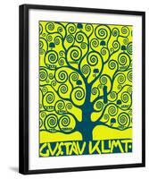 Blue Tree of Life-Gustav Klimt-Framed Premium Giclee Print