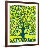 Blue Tree of Life-Gustav Klimt-Framed Premium Giclee Print