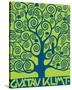 Blue Tree of Life-Gustav Klimt-Stretched Canvas