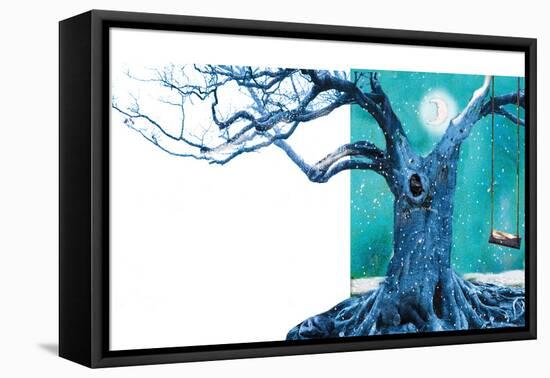 Blue Tree-Nancy Tillman-Framed Stretched Canvas