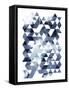 Blue Triangles-OnRei-Framed Stretched Canvas