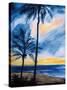 Blue Tropic Nights I-Linda Baliko-Stretched Canvas
