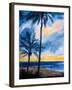 Blue Tropic Nights I-Linda Baliko-Framed Premium Giclee Print