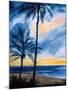 Blue Tropic Nights I-Linda Baliko-Mounted Premium Giclee Print