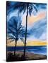 Blue Tropic Nights I-Linda Baliko-Stretched Canvas