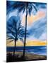 Blue Tropic Nights I-Linda Baliko-Mounted Art Print