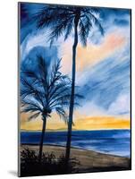 Blue Tropic Nights I-Linda Baliko-Mounted Art Print