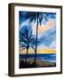 Blue Tropic Nights I-Linda Baliko-Framed Premium Giclee Print