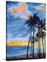 Blue Tropic Nights II-Linda Baliko-Stretched Canvas