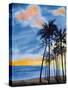 Blue Tropic Nights II-Linda Baliko-Stretched Canvas