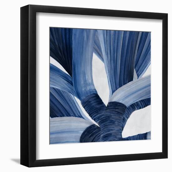 Blue Tropical Steam II-null-Framed Art Print