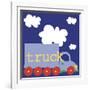 Blue Truck-Erin Clark-Framed Giclee Print