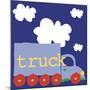 Blue Truck-Erin Clark-Mounted Giclee Print