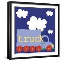 Blue Truck-Erin Clark-Framed Giclee Print