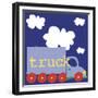 Blue Truck-Erin Clark-Framed Giclee Print