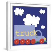 Blue Truck-Erin Clark-Framed Giclee Print