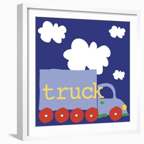 Blue Truck-Erin Clark-Framed Giclee Print