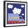 Blue Truck-Erin Clark-Framed Premium Giclee Print