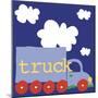Blue Truck-Erin Clark-Mounted Premium Giclee Print