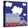 Blue Truck-Erin Clark-Stretched Canvas