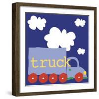 Blue Truck-Erin Clark-Framed Giclee Print