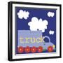 Blue Truck-Erin Clark-Framed Giclee Print