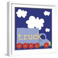 Blue Truck-Erin Clark-Framed Giclee Print