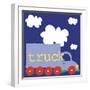 Blue Truck-Erin Clark-Framed Giclee Print