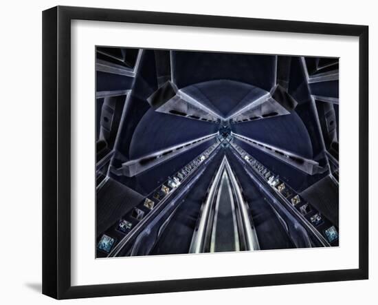 Blue Tunnel, 2014-Ant Smith-Framed Giclee Print