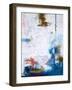 Blue turquoise-Hyunah Kim-Framed Art Print