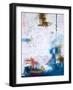 Blue turquoise-Hyunah Kim-Framed Art Print