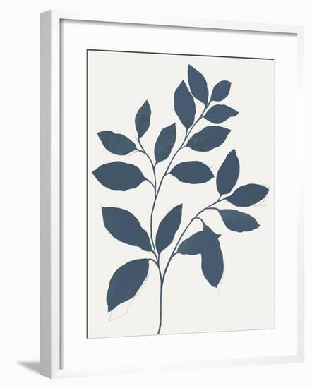 Blue Twig I-Isabelle Z-Framed Art Print