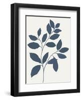 Blue Twig I-Isabelle Z-Framed Art Print